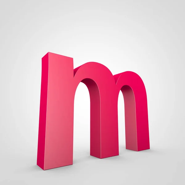 Kis rózsaszín betű M — Stock Fotó