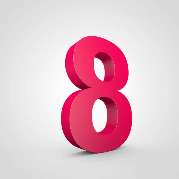 Design of pink number 8 — Stock Photo, Image