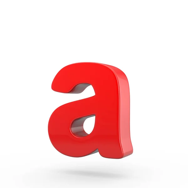 Małe czerwone litery A — Zdjęcie stockowe