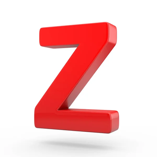 Верхній регістр червона літера Z — стокове фото
