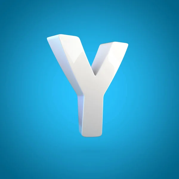 Uppercase grey letter Y — Stock Photo, Image