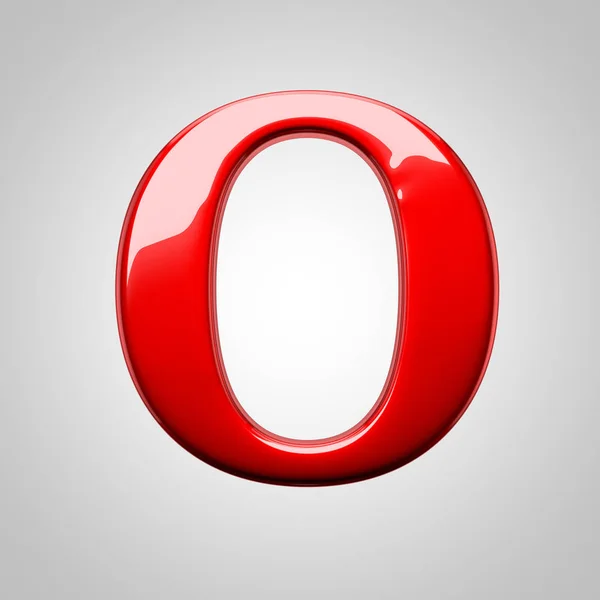 Верхній регістр червона літера O — стокове фото