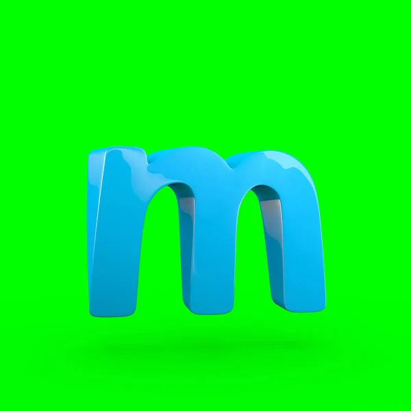 Malé modré písmeno M — Stock fotografie