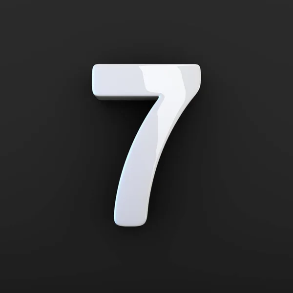 Design of white number 7 — Stock Photo, Image