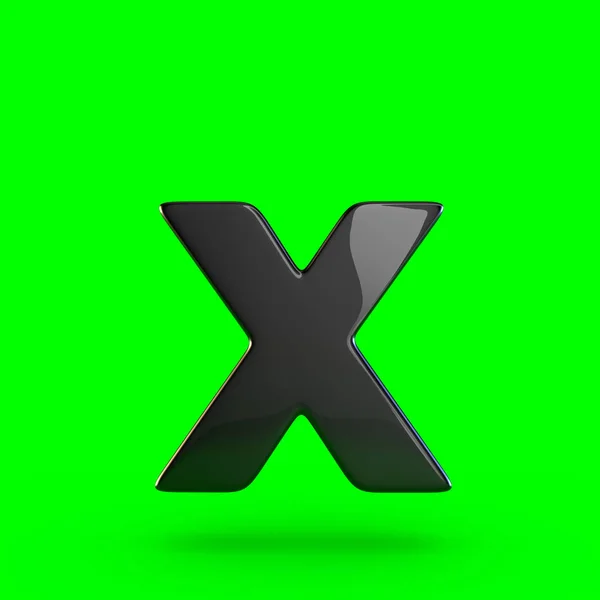 Malé černé písmeno X — Stock fotografie