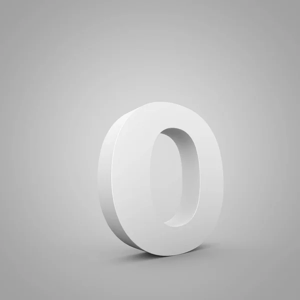 Lowercase grey letter O — Stock Photo, Image