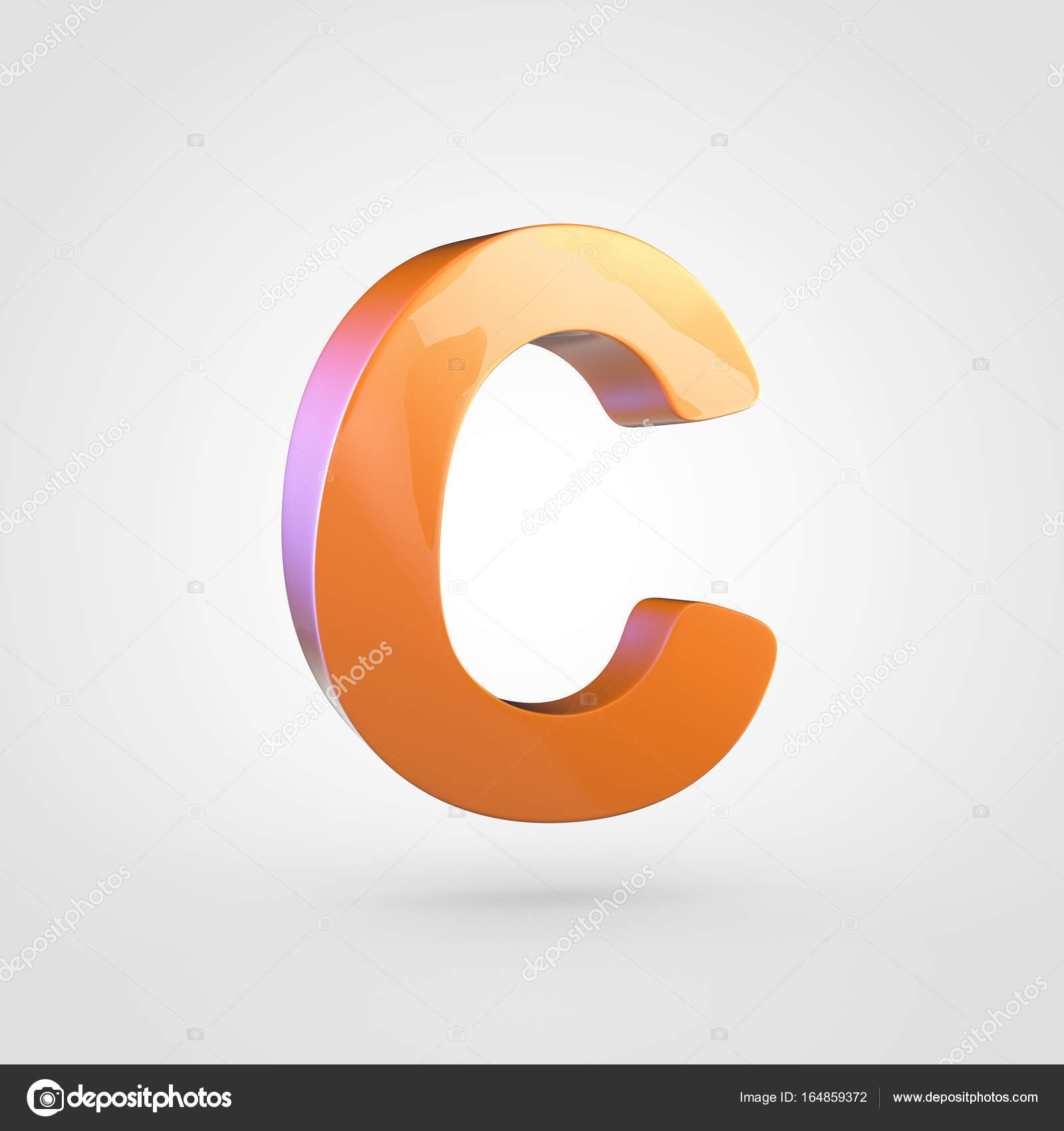 Uppercase Orange Letter C Stock Photo Image By C Whitebarbie