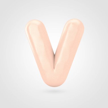 büyük pembe harf V