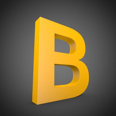 büyük sarı harf B