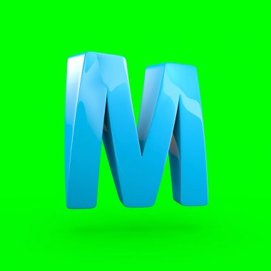 büyük mavi mektup M