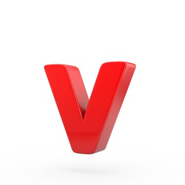 küçük kırmızı harf V