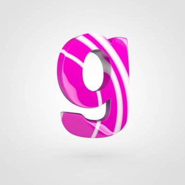 küçük harf G şeker tasarımı