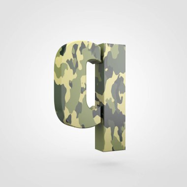 kamuflaj tasarımını küçük harf Q