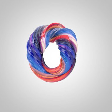 parlak boyalı küçük O harfi