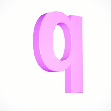 küçük pembe harf Q