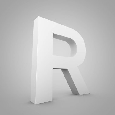 Büyük gri harf R