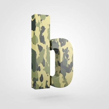 kamuflaj tasarımını küçük harf B