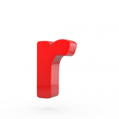 küçük kırmızı harf R