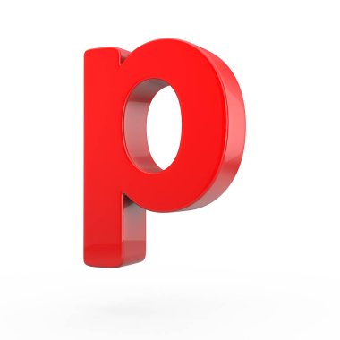 küçük kırmızı harf P