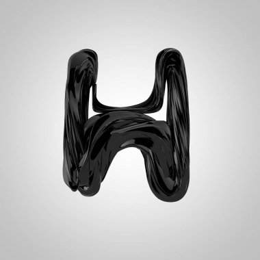 büyük siyah harf H