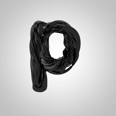 küçük siyah harf P