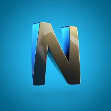 büyük siyah harf N