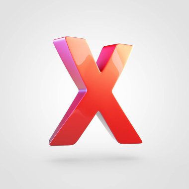 büyük kırmızı harf X