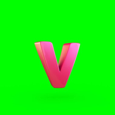 küçük pembe harf V
