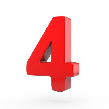 kırmızı parlak sayı 4