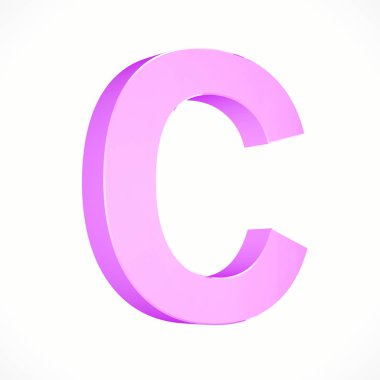 büyük pembe harf C