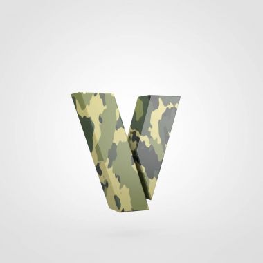 kamuflaj tasarımını küçük harf V