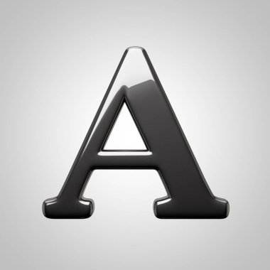 A siyah harfi büyük harf