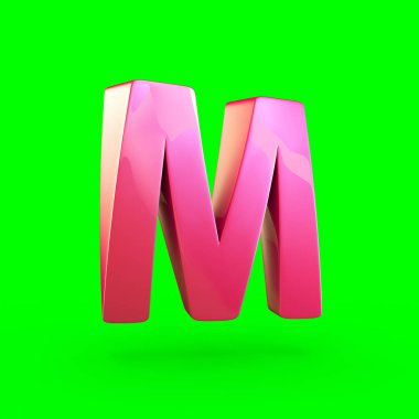 büyük pembe harf M