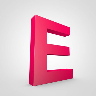 büyük pembe harf E