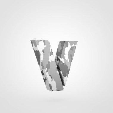 kamuflaj tasarımını küçük harf V