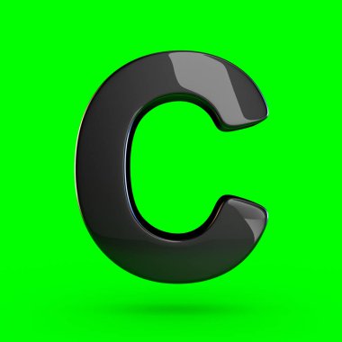 büyük siyah harf C