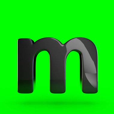 küçük siyah harf M