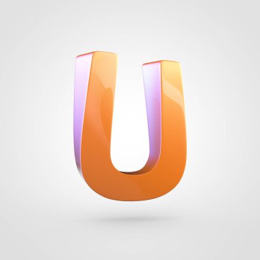 büyük portakal harf U