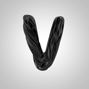 büyük siyah harf V