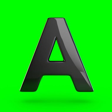 A siyah harfi büyük harf