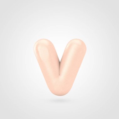 küçük pembe harf V