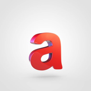 küçük kırmızı harf A