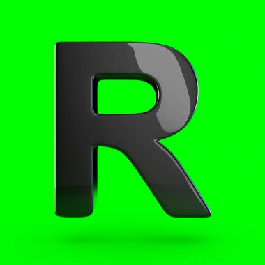 büyük siyah harf R
