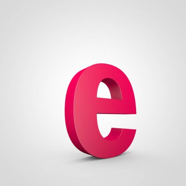 küçük pembe harf E