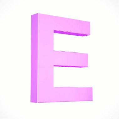 büyük pembe harf E