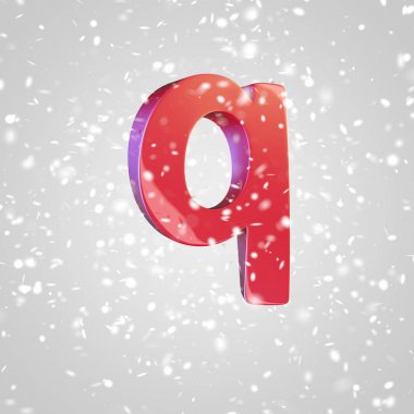 küçük kırmızı harf Q