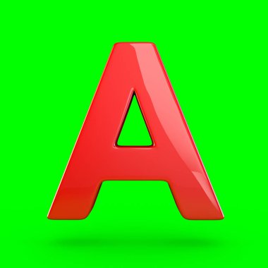 büyük kırmızı harf A