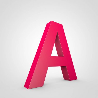 büyük pembe harf A