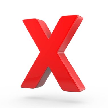 büyük kırmızı harf X
