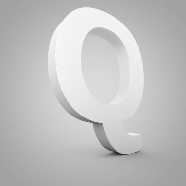 Büyük gri harf Q